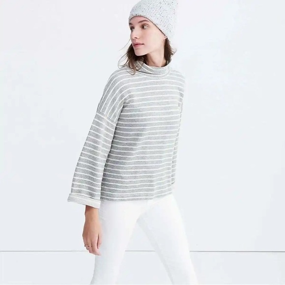 Madewell Note Funnel Neck Pullover - Picture 1 of 9